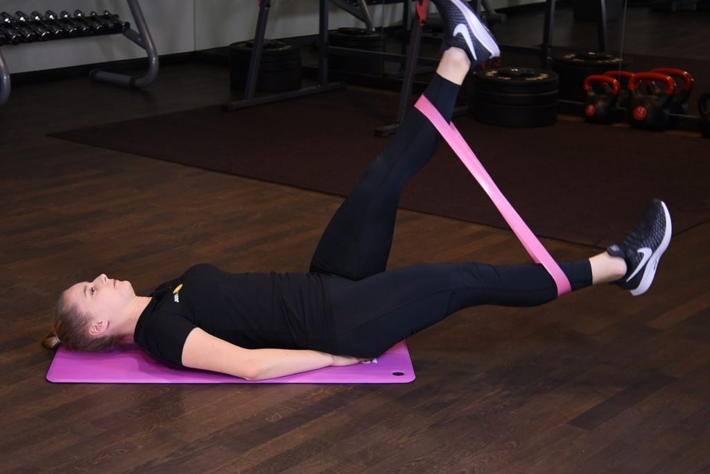 Nożyce pionowe z gumą mini band