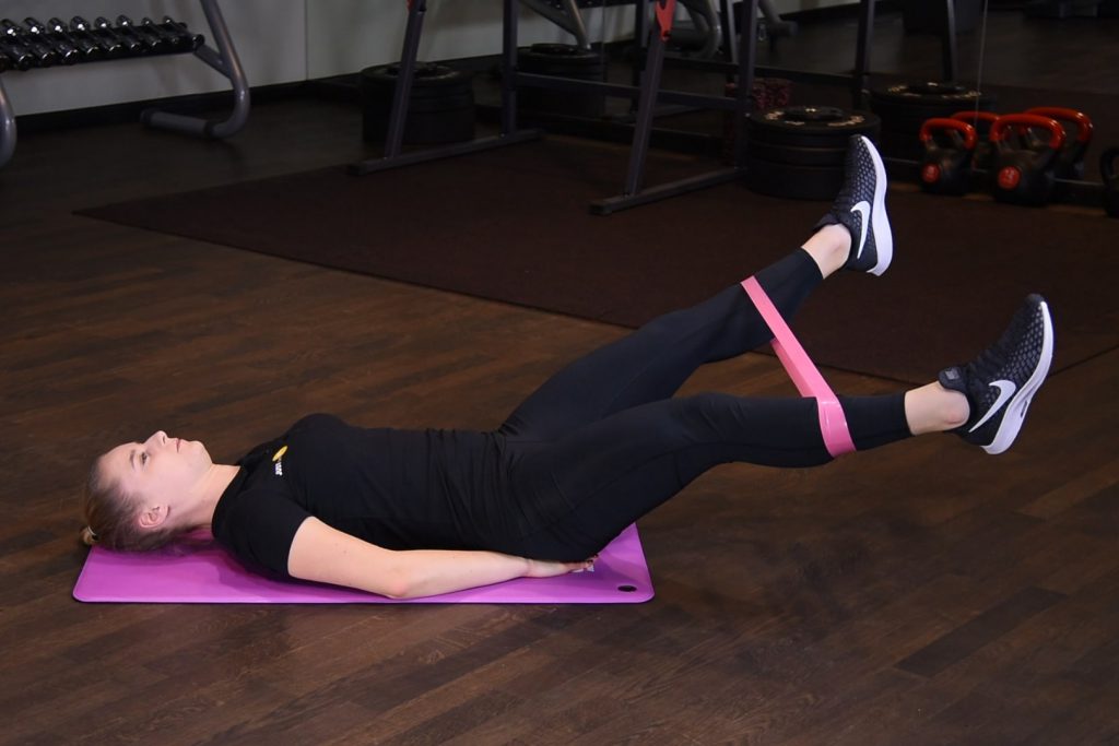 Nożyce poziome z gumą mini band Nożyce poziome z gumą mini band