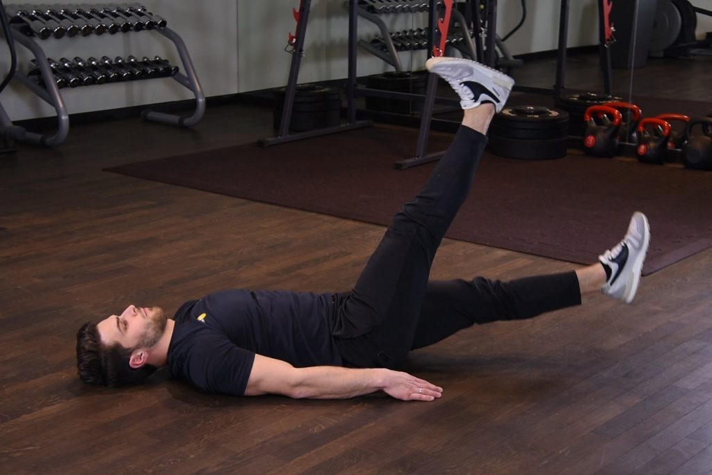 Nożyce pionowe w leżeniu tyłem Nożyce pionowe w leżeniu tyłem