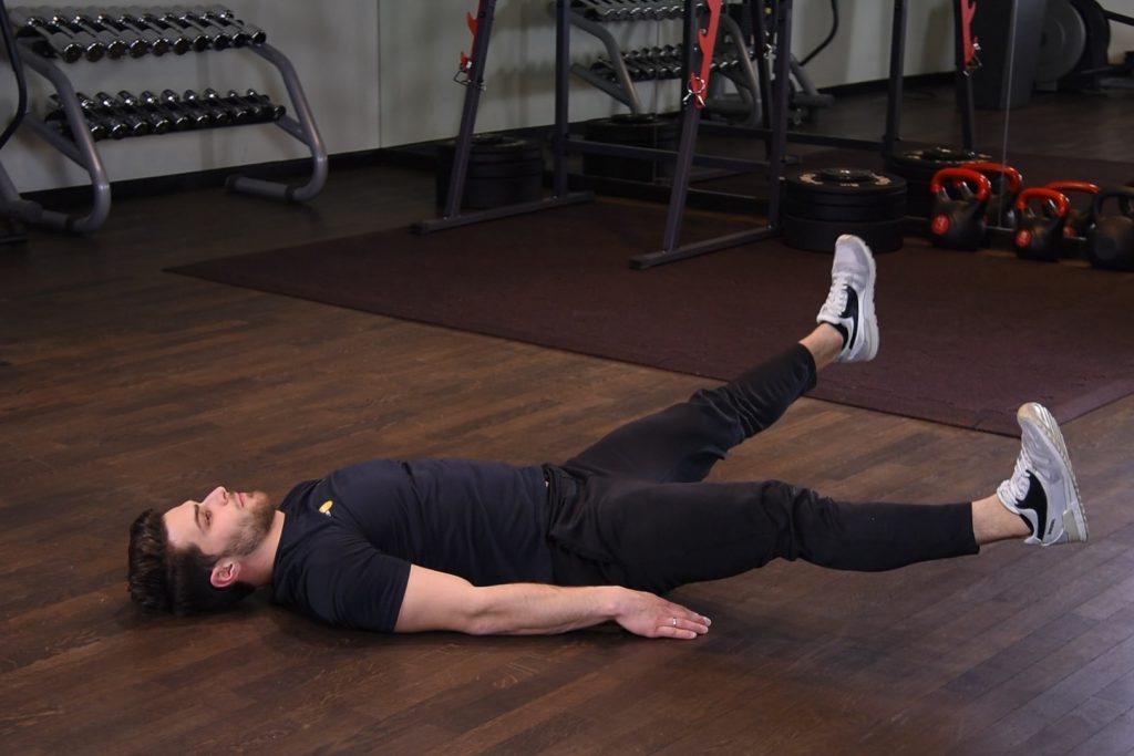 Nożyce poziome w leżeniu tyłem Nożyce poziome w leżeniu tyłem