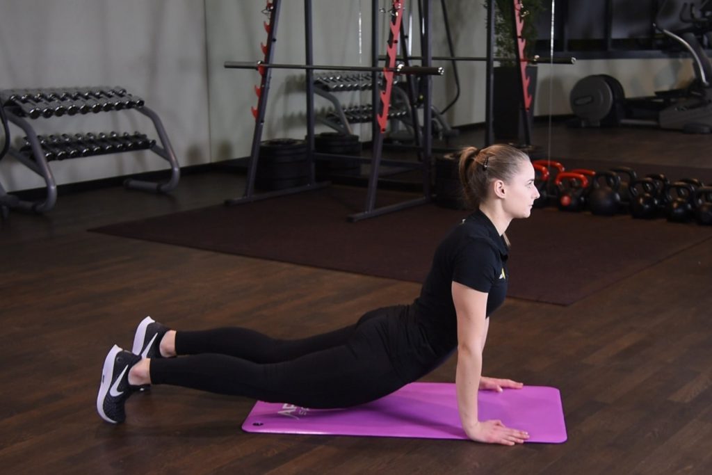 Pies z głową w górę Ćwiczenie Pies z głową w górę - just be fit