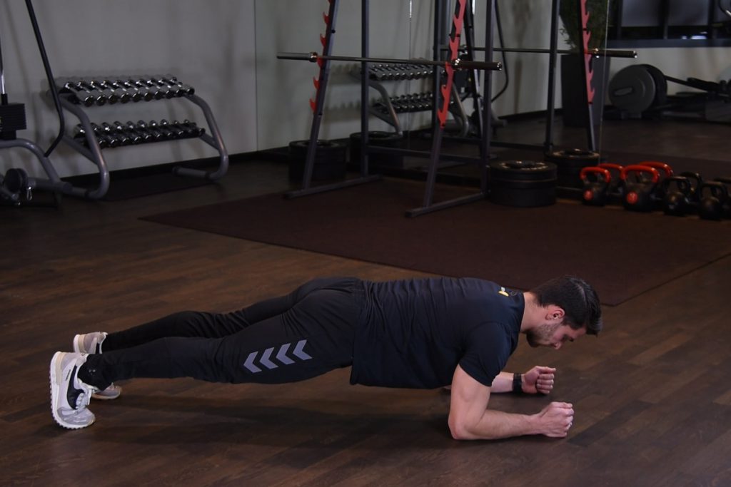 Plank - Izometryczny skurcz mięśni brzucha w podporze przodem Plank - Izometryczny skurcz mięśni brzucha w podporze przodem