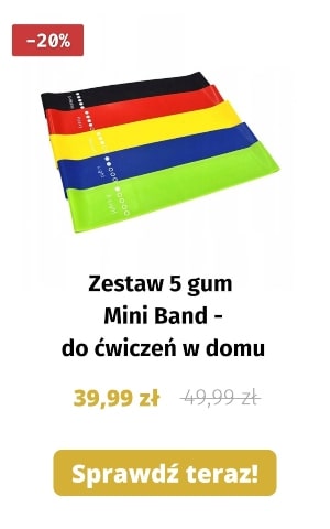 Zestaw 5 Gum Mini Band – do ćwiczeń w domu